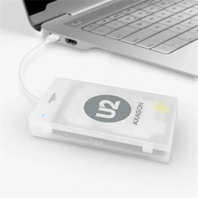 Axagon ADSA-1S USB 2.0 fehér külső HDD/SSD ház