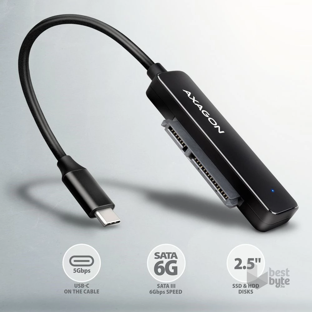 Axagon ADSA-FP2C Slim Adapter Pro USB-C 5GBPS 2,5" SSD/HDD adapter