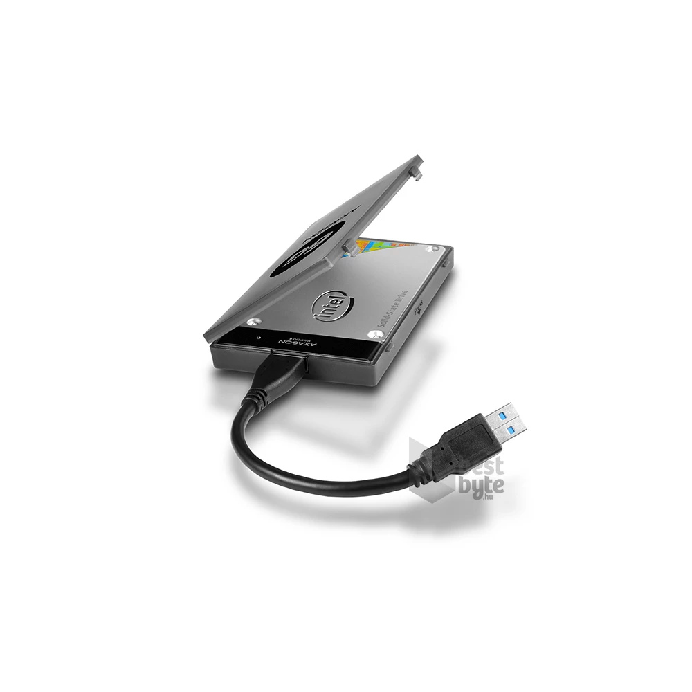 Axagon ADSA-1S6 USB 3.0 szürke külső SATA3 HDD/SSD ház