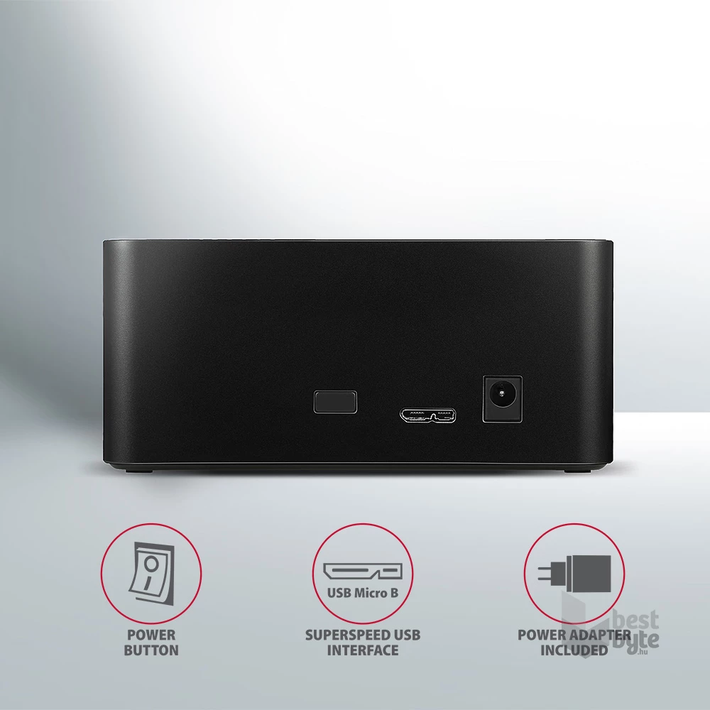 Axagon ADSA-SN USB 3.0 SATA fekete dokkoló állomás