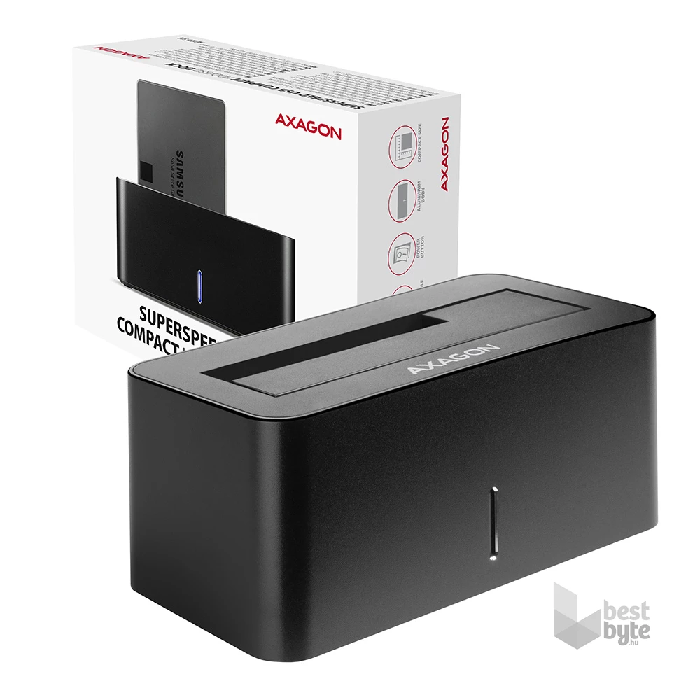 Axagon ADSA-SN USB 3.0 SATA fekete dokkoló állomás