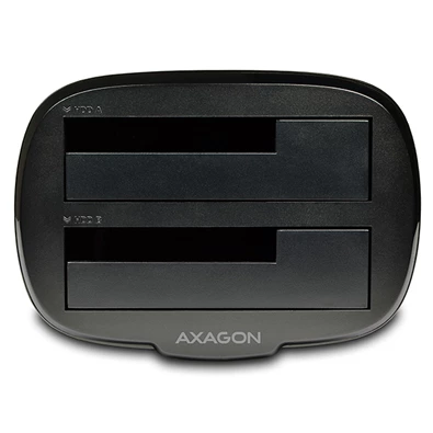 Axagon ADSA-ST USB 3.0 SATA fekete dual dokkoló állomás