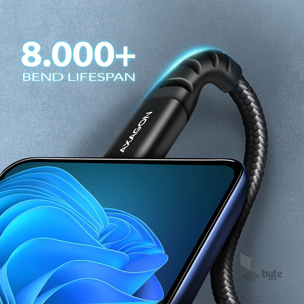 Axagon BUCM-CM10AB 1m Type C - Type C fekete adat- és töltőkábel