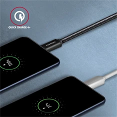 Axagon BUCM3-CM20AB USB-C 3.2 Gen 1 -  USB-C 2 m fekete kábel
