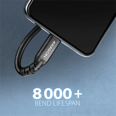 Axagon BUCM32-CF05AB 0,5m USB C fekete hosszabbító kábel