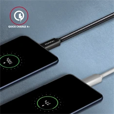 Axagon BUCM32-CM20AB USB-C 3.2 Gen 2 -  USB-C 2 m fekete kábel