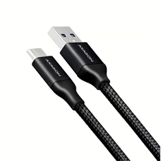Axagon BUCM3-AM10B USB-A 3.2 Gen 1 -  USB-C 1 m fekete kábel