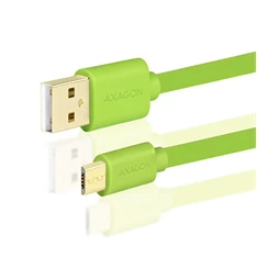 Axagon BUMM-AM02QG USB 2.0 A - micro USB 2.0 B 0,2 m zöld kábel