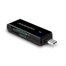 Axagon CRE-S2C USB 3.1 Type-C, slim SD/microSD kártyaolvasó