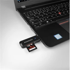 Axagon CRE-S2 USB 3.0 Type-A, slim SD/microSD kártyaolvasó