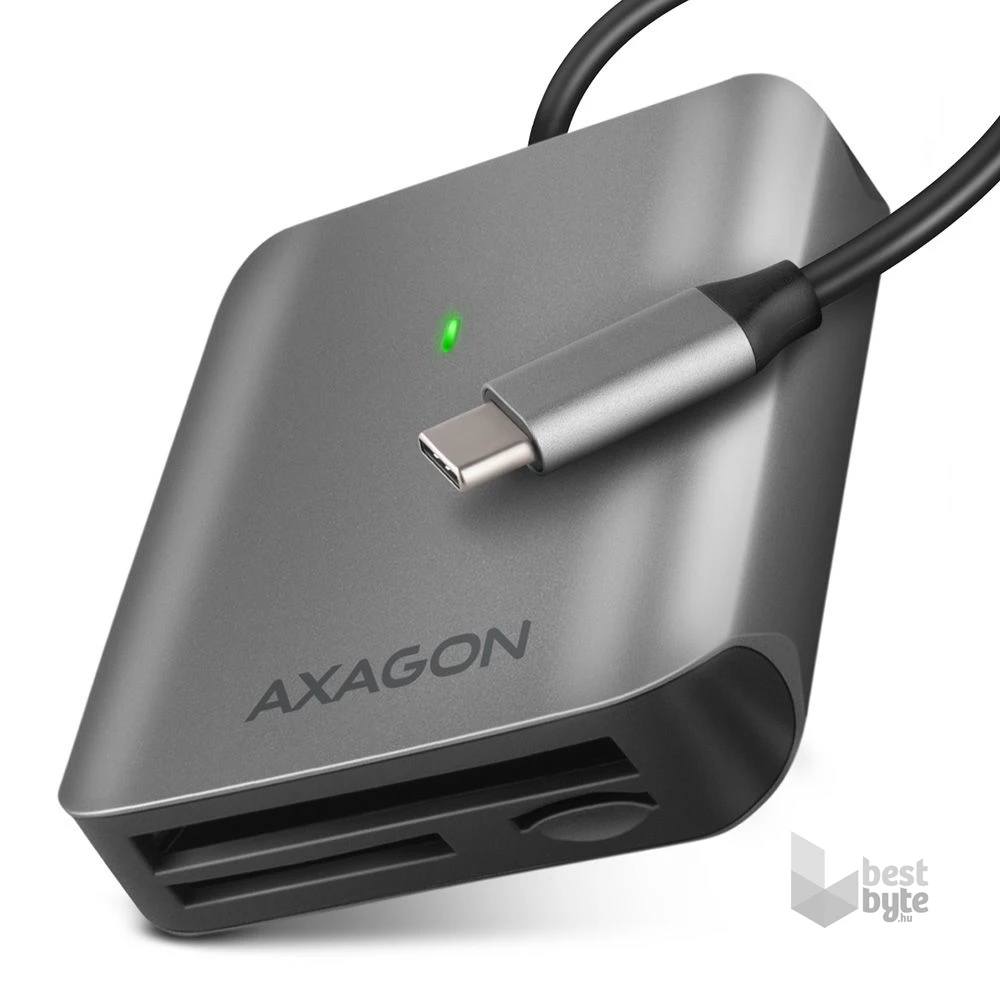 Axagon CRE-S3C USB-C 3.2 SD/microSD/CF külső kártyaolvasó