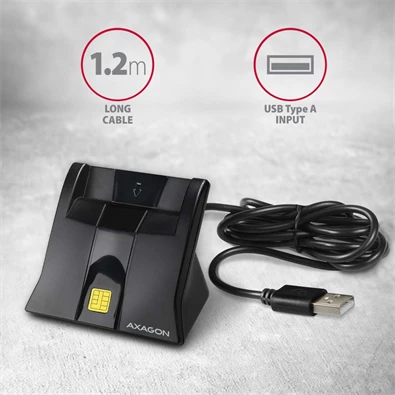 Axagon CRE-SM4 USB Smart álló kártyaolvasó