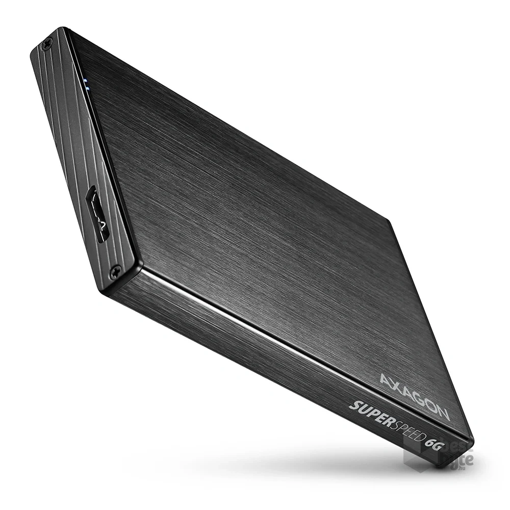 Axagon EE25-XA6 USB 3.0 fekete külső alumínium HDD/SSD ház
