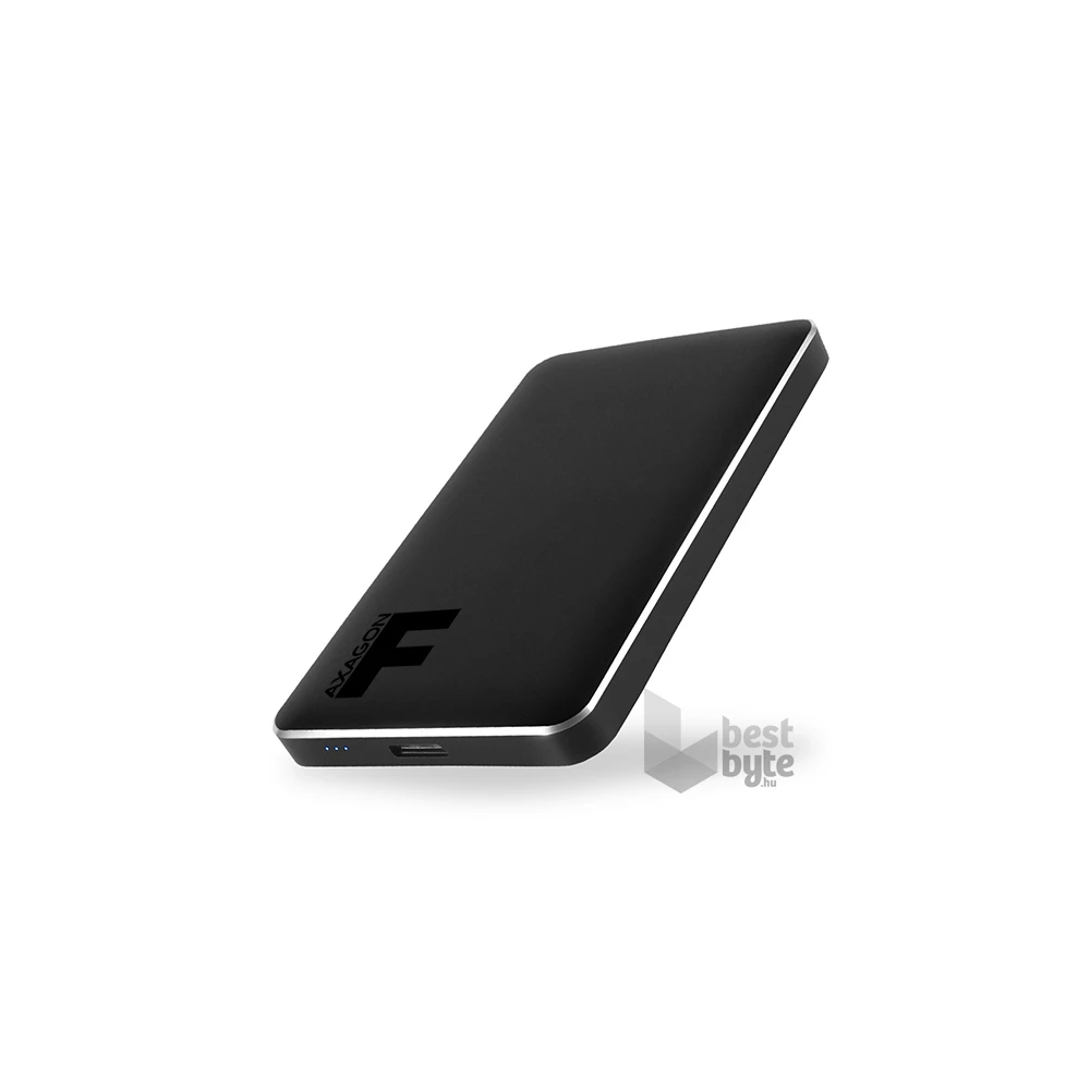 Axagon EE25-F6B USB 3.0 fekete csavar nélküli külső alumínium 2,5" HDD/SSD ház