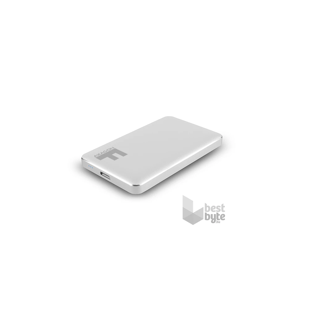 Axagon EE25-F6S USB 3.0 ezüst csavar nélküli külső alumínium 2,5" HDD/SSD ház