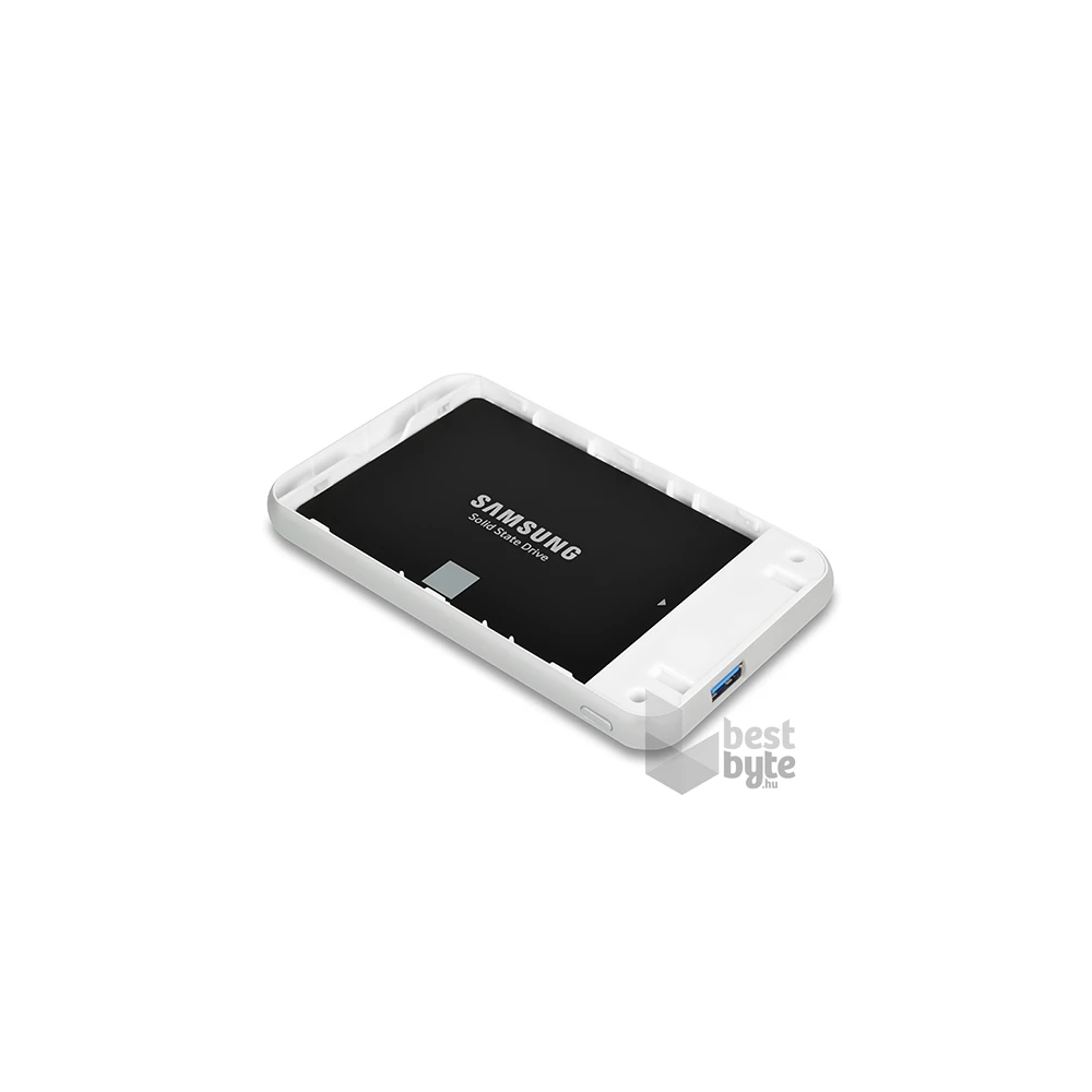 Axagon EE25-S6 USB 3.0 fehér csavar nélküli külső HDD/SSD ház