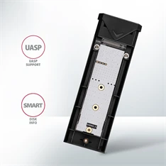 Axagon EEM2-UG2 USB-C 3.2 NVME M2 fekete ház