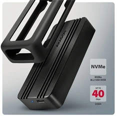 Axagon EEM2-40G M.2 NVMe SSD-hez USB-C 40Gbps külső ház