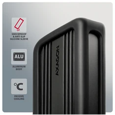 Axagon EEM2-40G M.2 NVMe SSD-hez USB-C 40Gbps külső ház