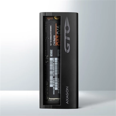 Axagon EEM2-GTO SuperSpeed+ USB-C - NVMe M.2 fekete ház