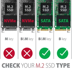 Axagon EEM2-U3C USB-C 3.2 SATA M2 fekete ház