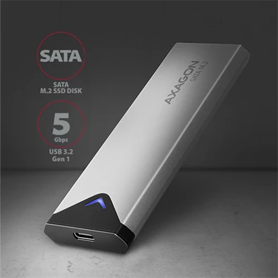 Axagon EEM2-U3C USB-C 3.2 SATA M2 fekete ház