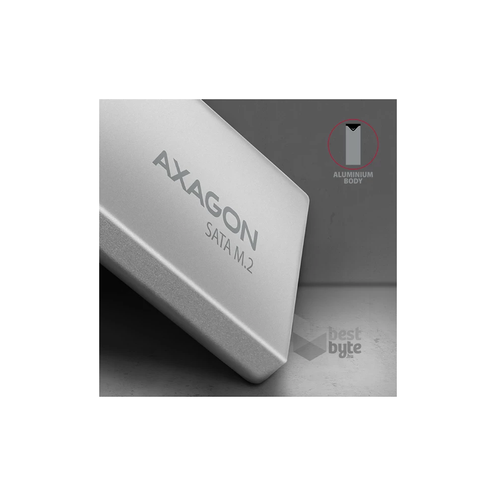 Axagon EEM2-U3C USB-C 3.2 SATA M2 fekete ház