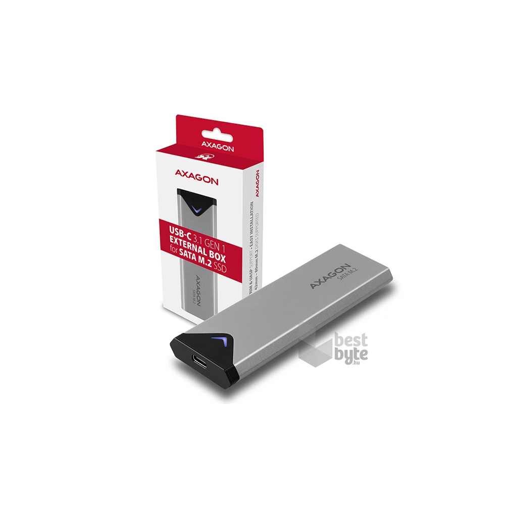 Axagon EEM2-U3C USB-C 3.2 SATA M2 fekete ház