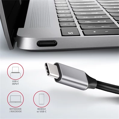 Axagon HMC-6GL SUPERSPEED USB-C COMBO 6IN1 HUB