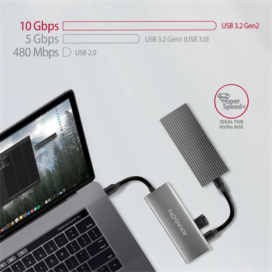 Axagon HMC-5G21 USB-C 10Gbps SPEEDSTER 5in1 hub