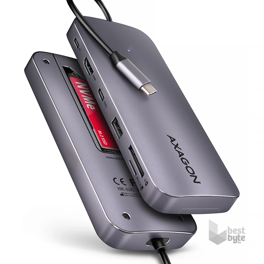 Axagon HMC-6GM2 6in1 USB HUB