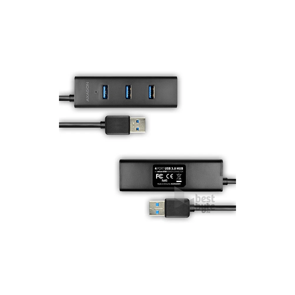 Axagon HUE-S2B 4 portos USB3.0 gyorstöltő HUB