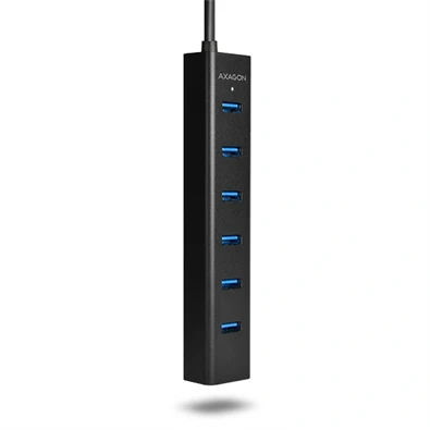 Axagon HUE-SA7BP 7 portos USB3.0 gyorstöltő fekete HUB