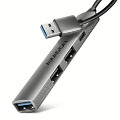 Axagon HUE-STA ALU STRIP USB-A 4 port hub