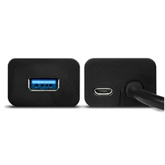 Axagon HUE-S2BL 4 portos USB3.0 gyorstöltő hosszú kábeles HUB