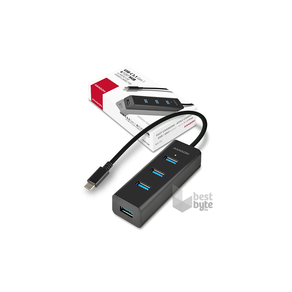 Axagon HUE-S2C 4 portos USB-C 3.0 HUB