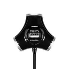 Axagon HUE-X3B Trinity 4 portos USB2.0 hosszú kábeles fekete HUB