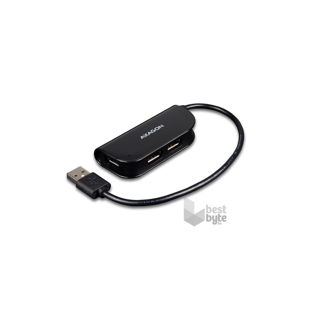 Axagon HUE-X4B 4 portos USB2.0 fekete HUB