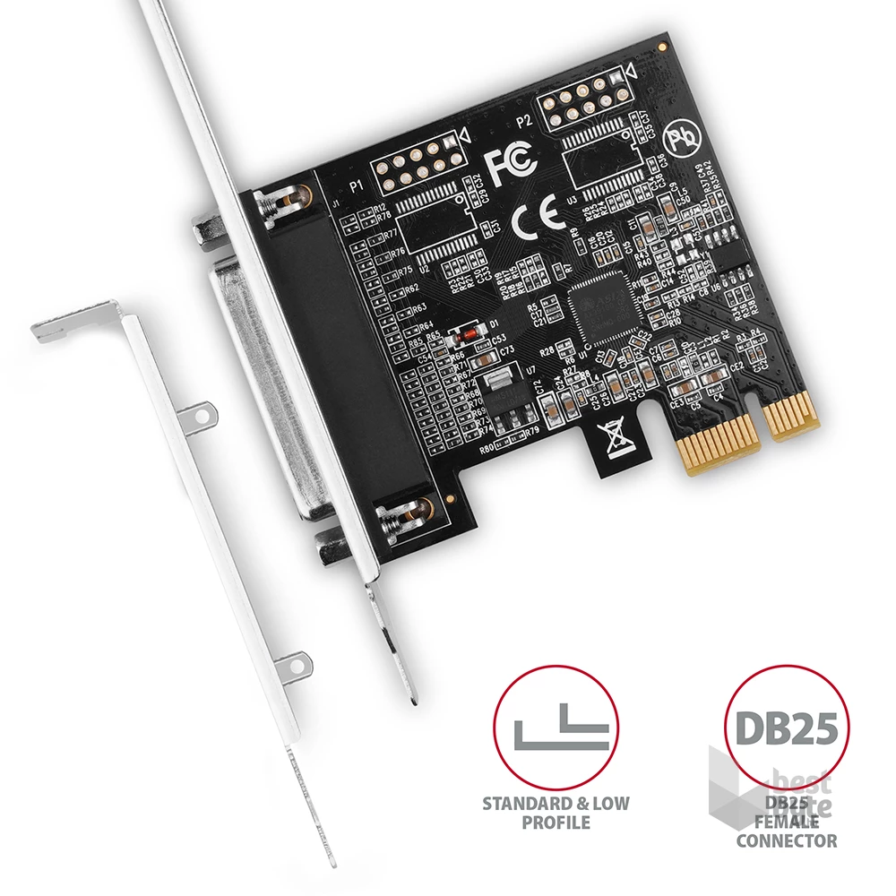 Axagon PCEA-P1N 1 db párhuzamos portos 1 sávos PCI-Express kártya