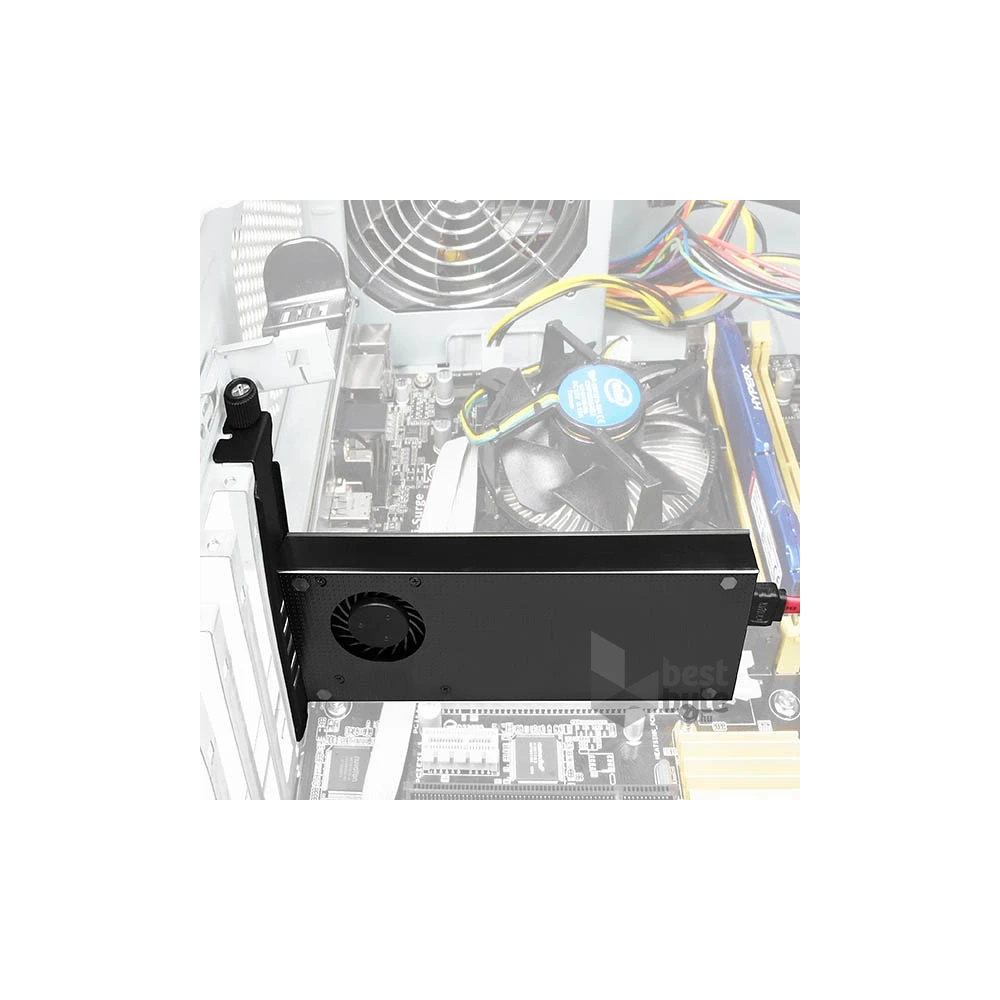 Axagon PCEM2-DC PCI-Express - NVME+NGFF M.2 hűtővel ellátott adapter