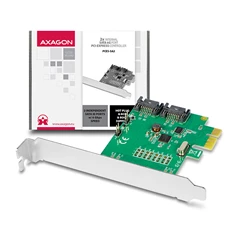 Axagon PCES-SA2 2 db belső SATAIII portos 1 sávos PCI-Express kártya