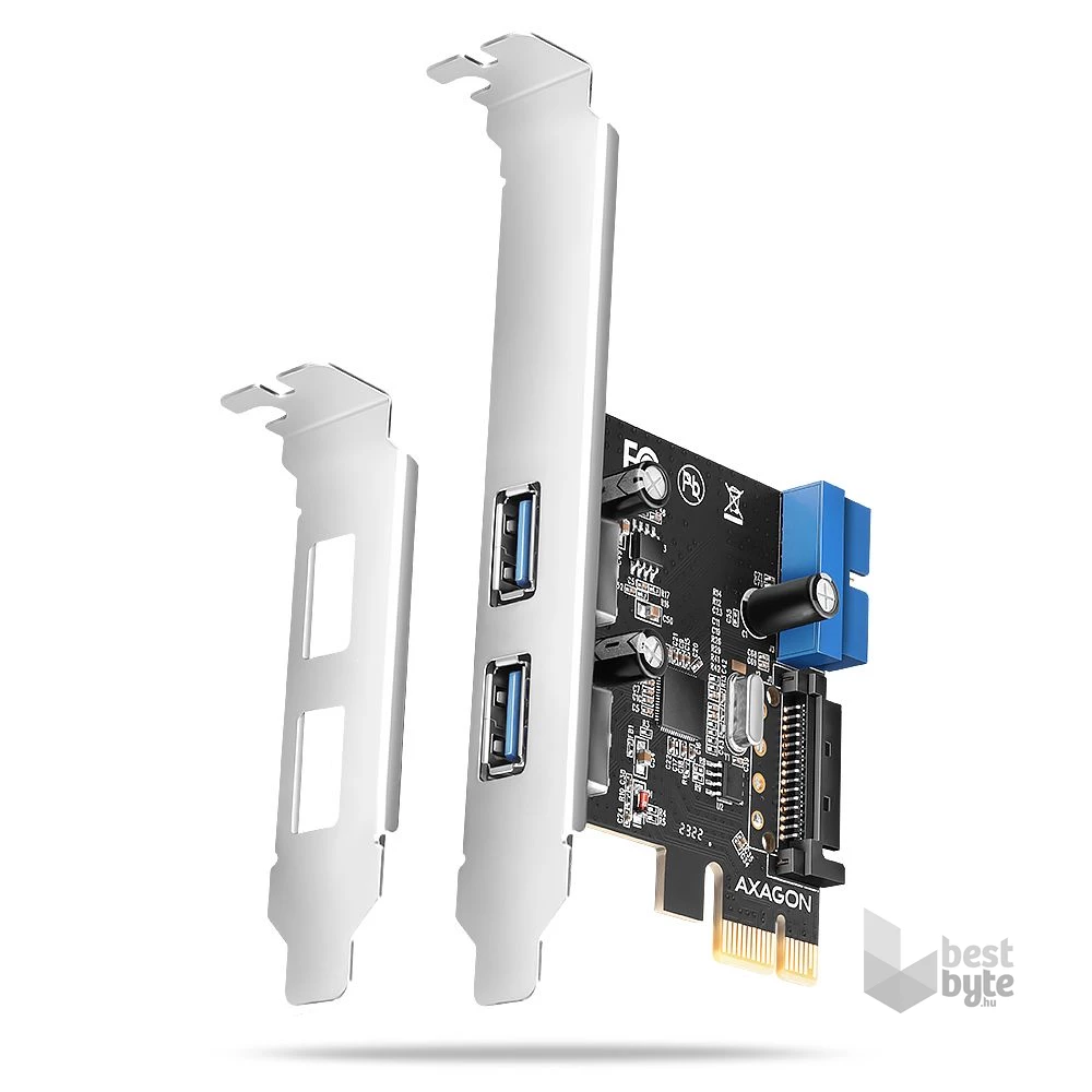 Axagon PCEU-232RS 2x külső + 2x belső USB 5Gbps PCI-Express kártya