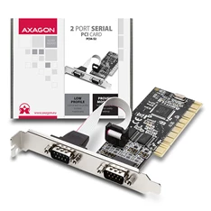 Axagon PCIA-S2 2 db külső soros portos PCI kártya