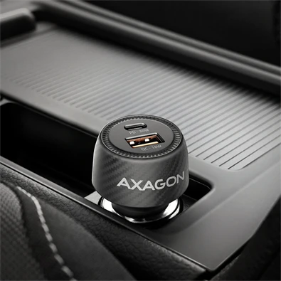 Axagon PWC-PQ48 PD3.0 & QC4+ 2× OUTPUTS 48W két kimenettel (USB-A + USB-C) autós töltő
