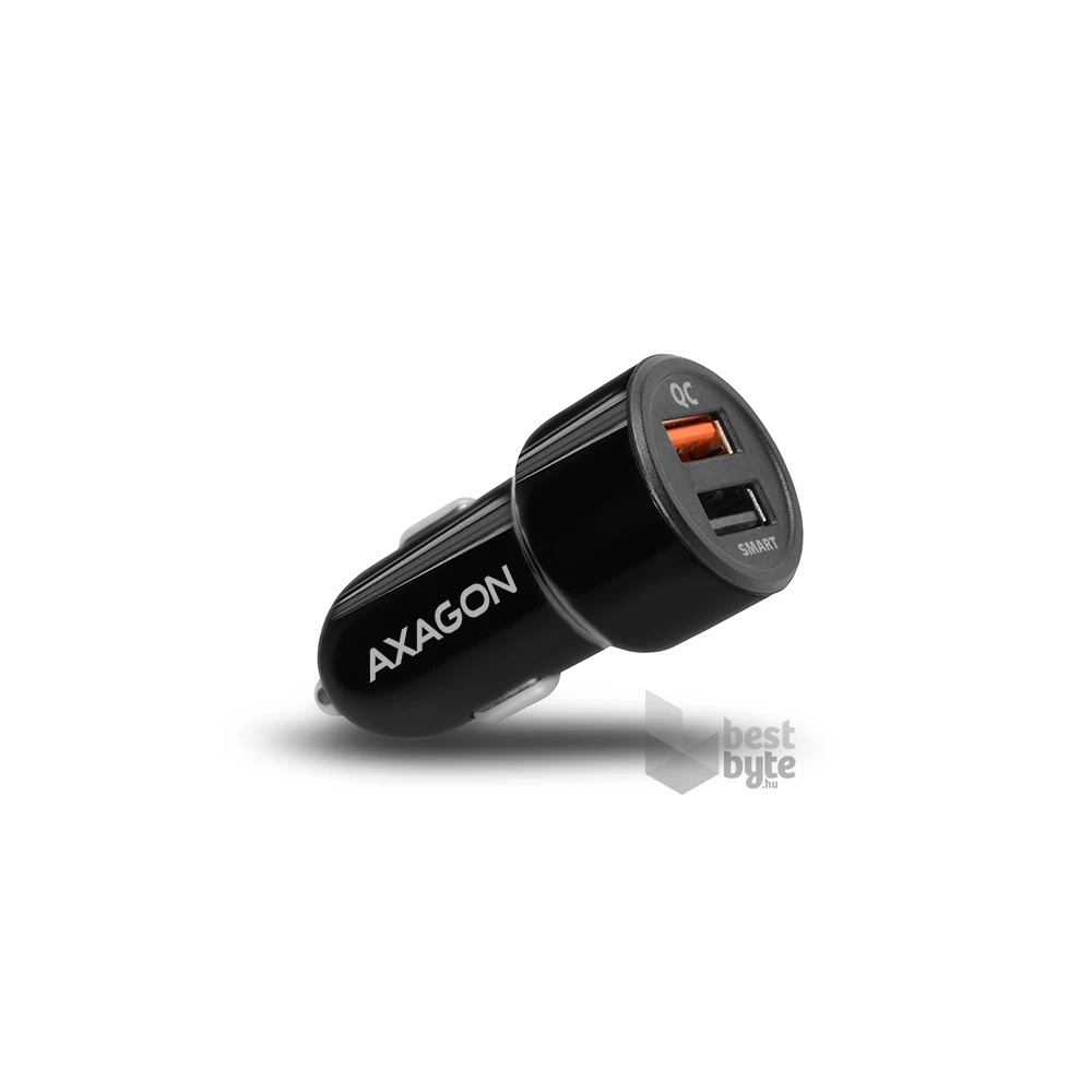 Axagon PWC-QC5 QC3.0 + 2.4A fekete autós töltő