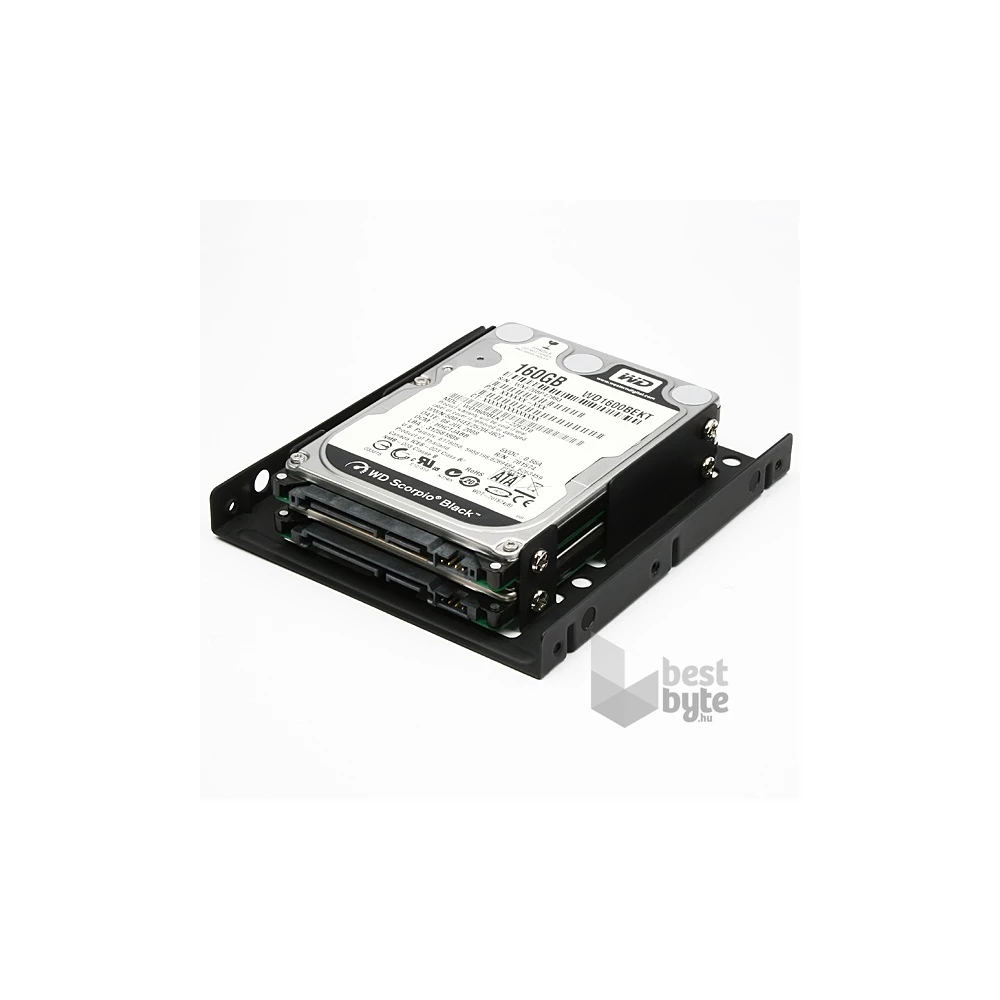 Axagon RHD-225 3,5"-ről 2,5"-re fekete SSD / HDD beépítő keret