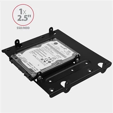 Axagon RHD-435 5,25"-ről 4 db 2,5" vagy 1 db 3.5" és 2 db 2.5" SSD / HDD beépítő keret