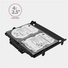 Axagon RHD-435 5,25"-ről 4 db 2,5" vagy 1 db 3.5" és 2 db 2.5" SSD / HDD beépítő keret