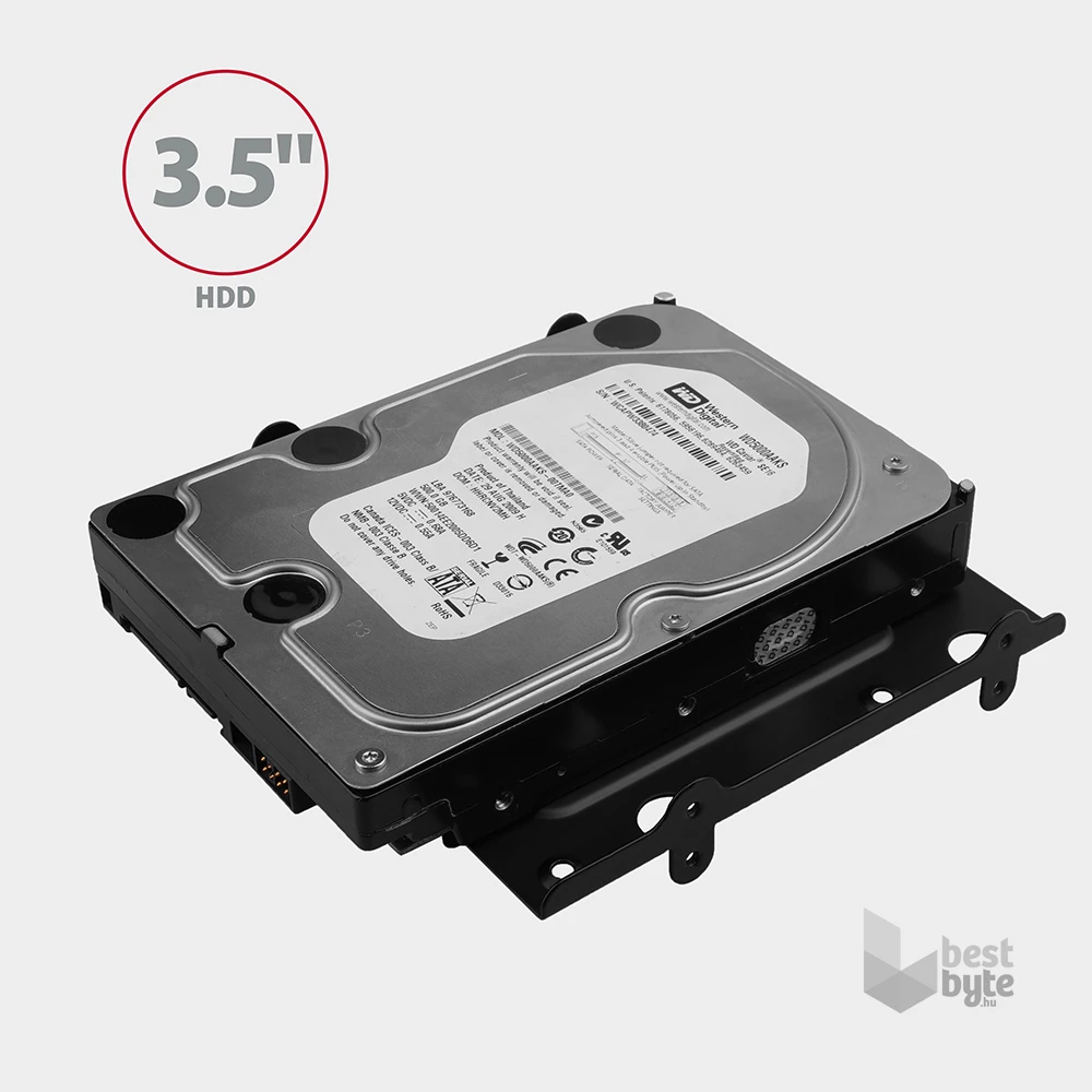 Axagon RHD-435 5,25"-ről 4 db 2,5" vagy 1 db 3.5" és 2 db 2.5" SSD / HDD beépítő keret