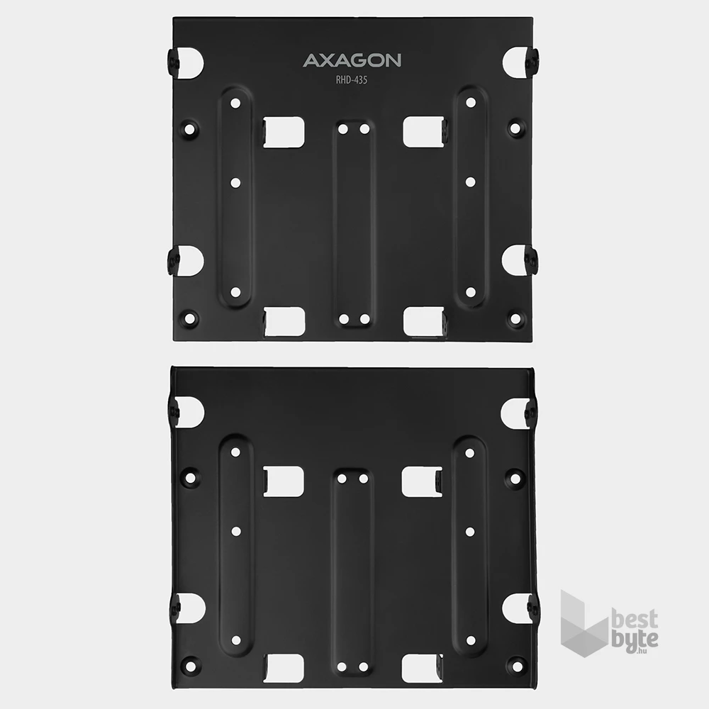 Axagon RHD-435 5,25"-ről 4 db 2,5" vagy 1 db 3.5" és 2 db 2.5" SSD / HDD beépítő keret